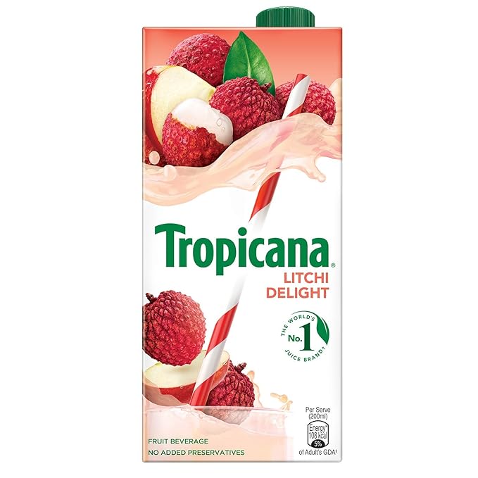 Tropicana Litchi Delight Fruit Juice , 1000ml
