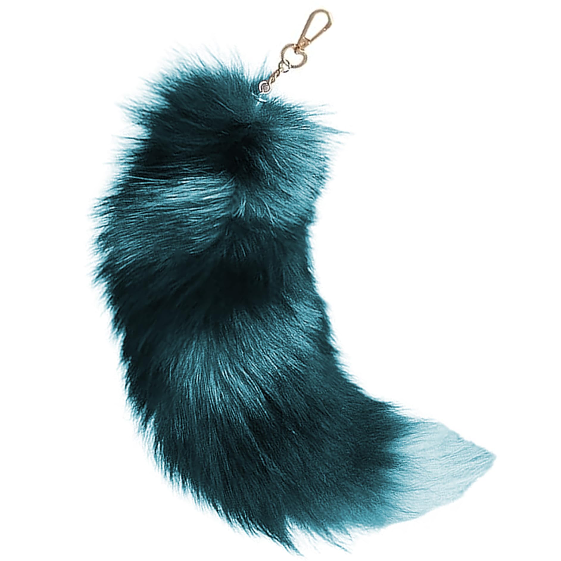 Comebachome Fox Tail Keychain, 40cm Faux Fur Furry Therian Tail, Decorative Large Tails Pendants for Handbag Backpack (Style 2)