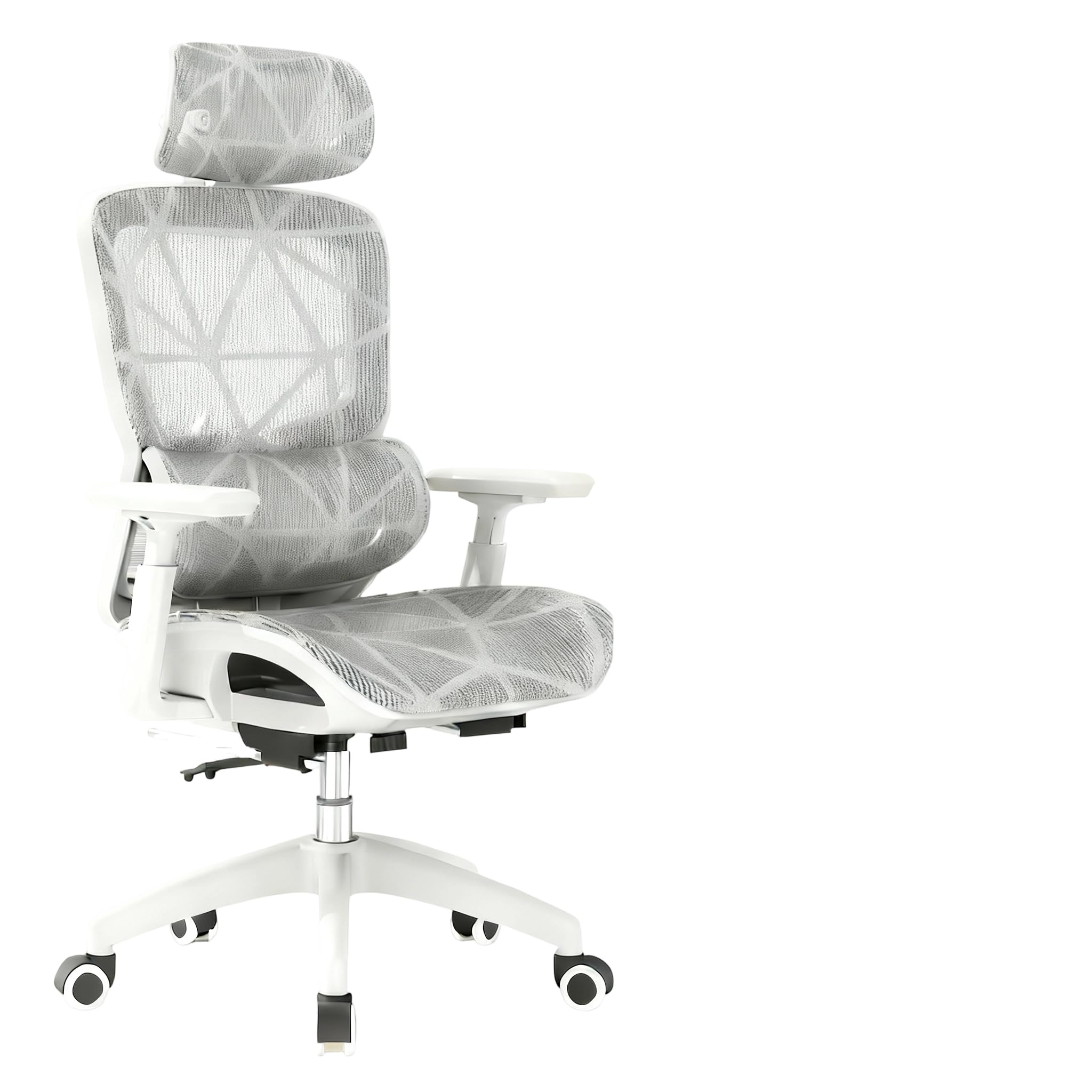 Sedia Ergonomica Supporto Lombare Sedia Reclinabile Adatta A Casa Sedie Con Schienale Comode Per Lunghi Periodi Seduta Da Computer Sedie Da Gaming (Grigi Senza Poggiapiedi)