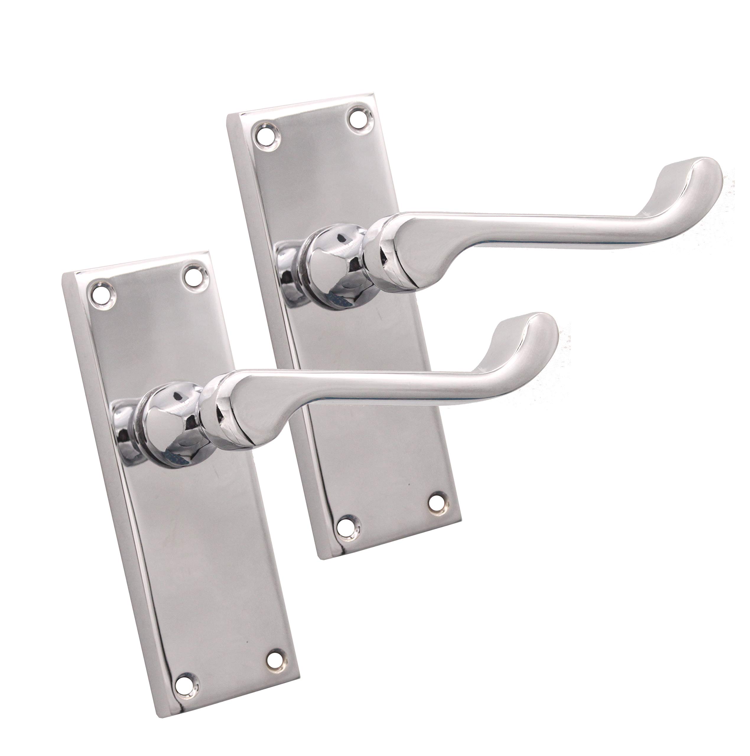 Maniglione Moderno Ottone Cromato Per Portone Square Comit Accoppiato • Maniglie Design - Foto 7