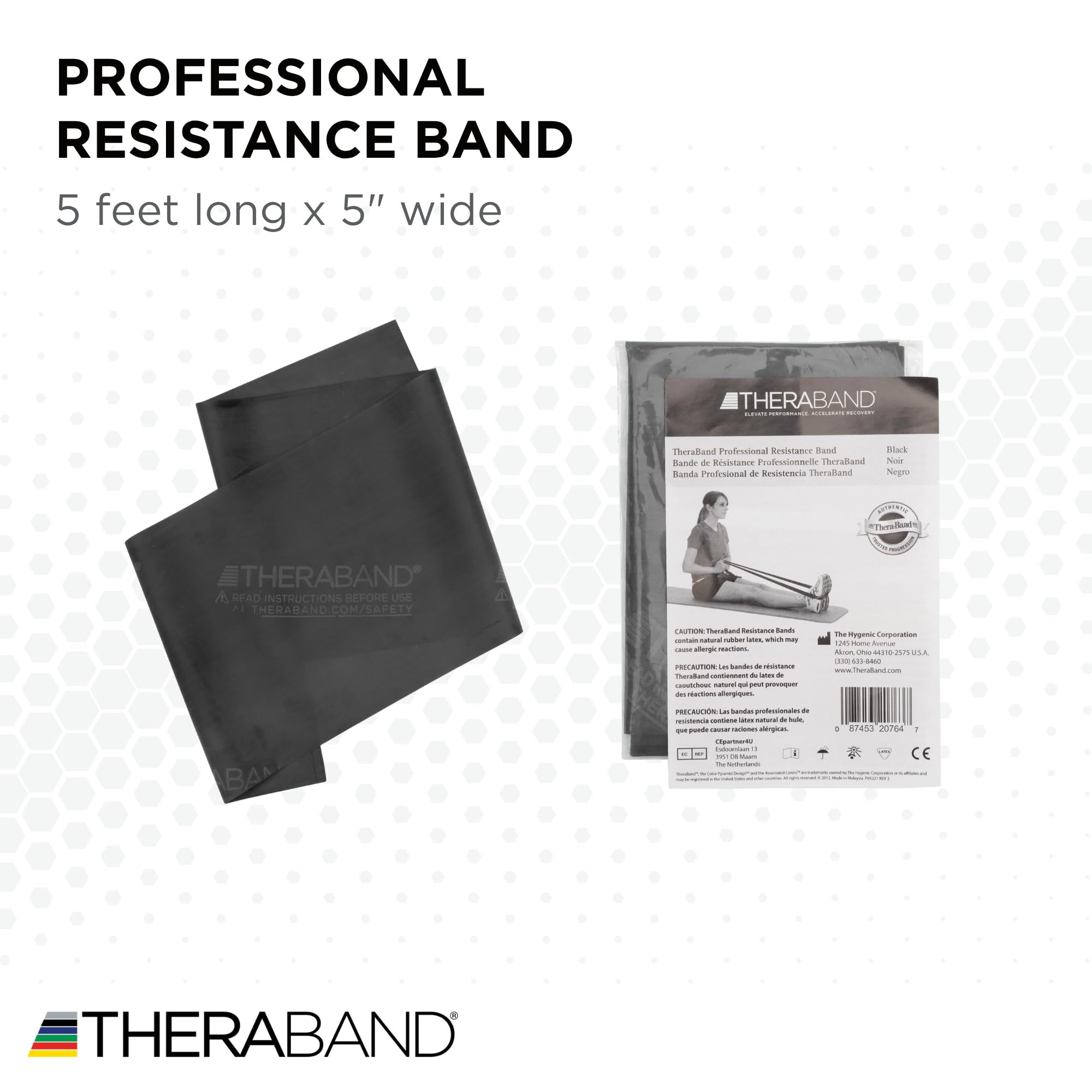 THERA-BAND 5ft Resistance Exercise Band taśma lateksowa TheraBand