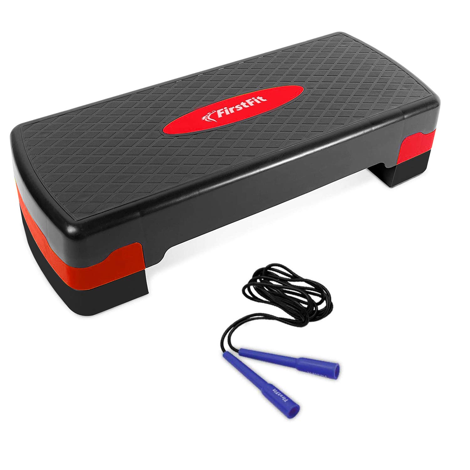 Buy FirstFit Polypropylene Exercise Step Platform Aerobic Stepper Bench with ScrewFree Design
