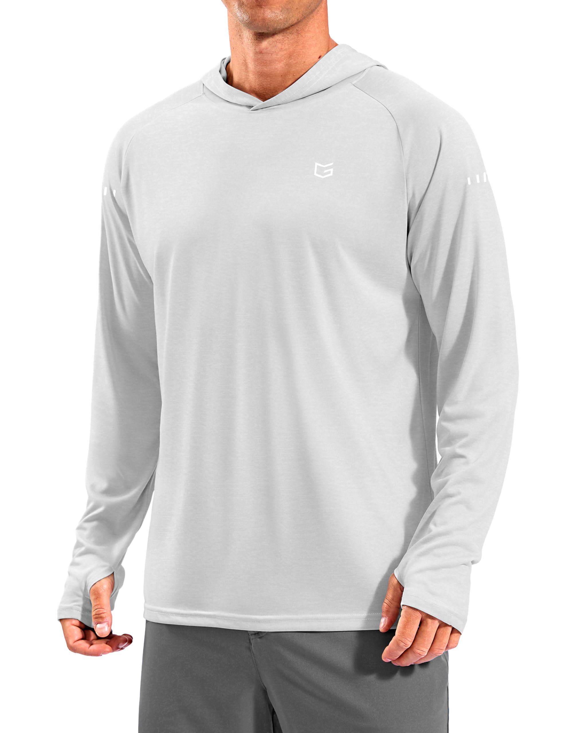 Men's Sun Protection Hoodie Shirts Long Sleeve UPF 50+ Swim Shirts