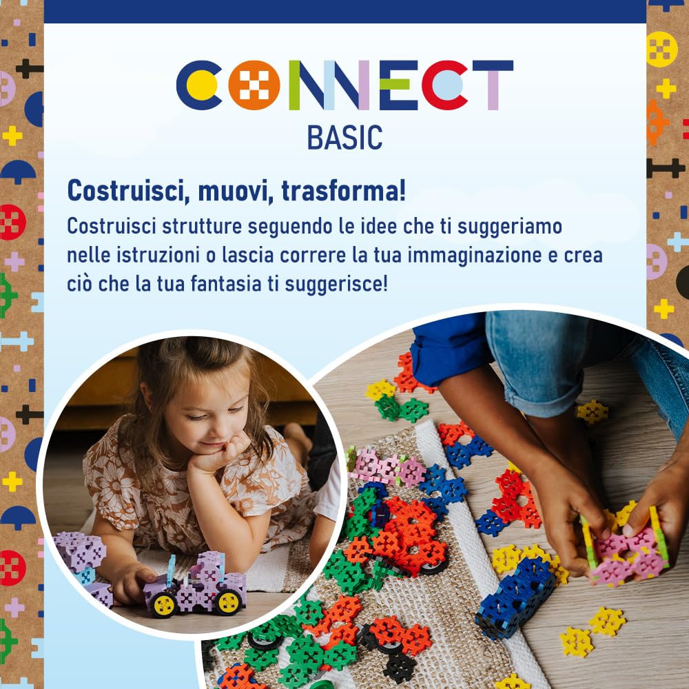 Set Mattoncini Connect Trefl 2in1 Aeroplanino E Jeep, 94 Pezzi Con Personaggio Sam, Gioco Creativo Per Bambini Da 6 Anni E Adulti