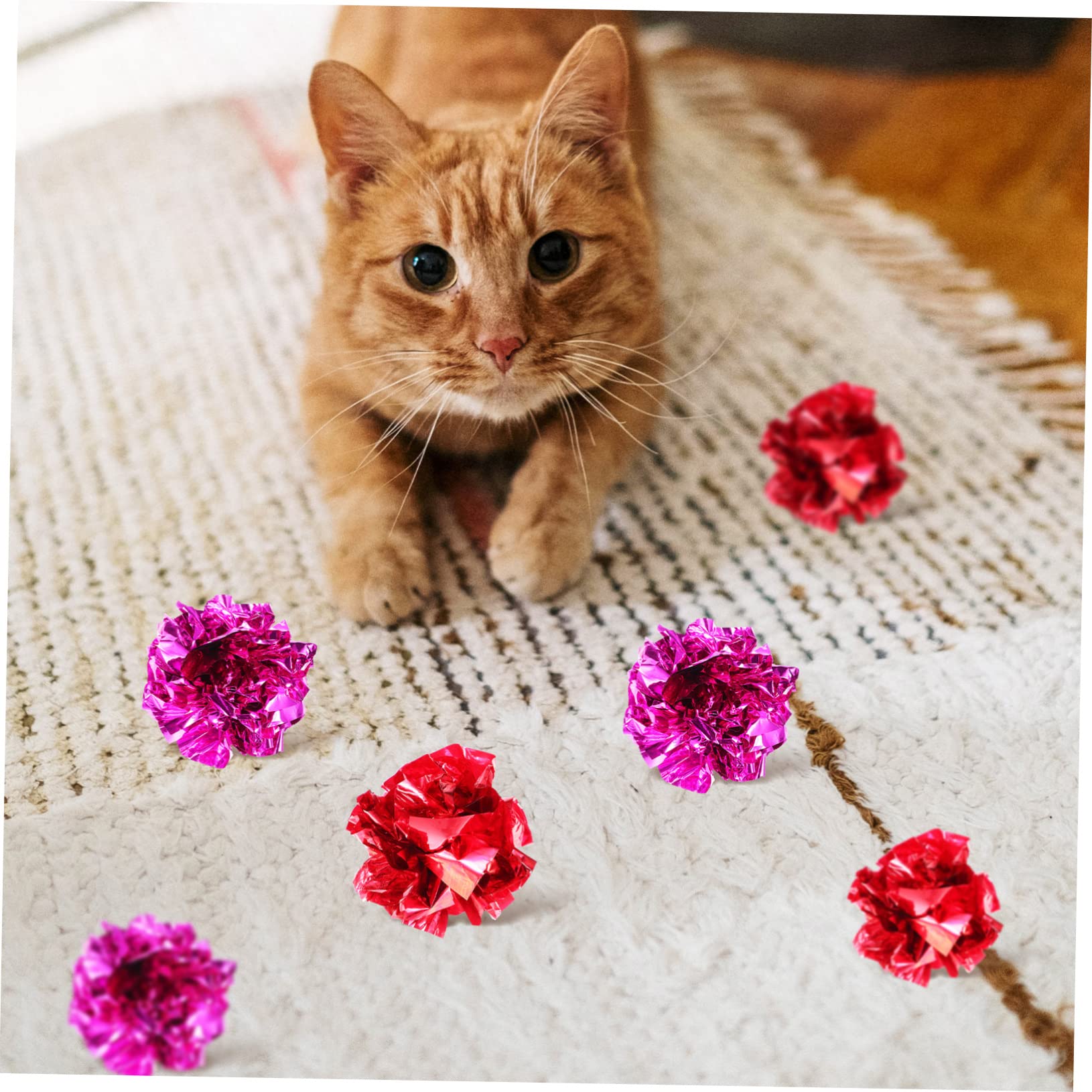 Happyyami 65stücke Teiliges Katzenspielzeug Plüschmäusen Und Knisterbällen Für Interaktive Beschäftigung Für Kätzchen Und Katzen Jeden Alters Fördert Spiel Und Freude Im