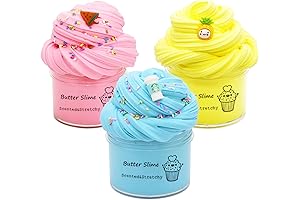 Butter Slime Kit 3 Pack Fidget Toy, Easter Egg Filling Stuffers