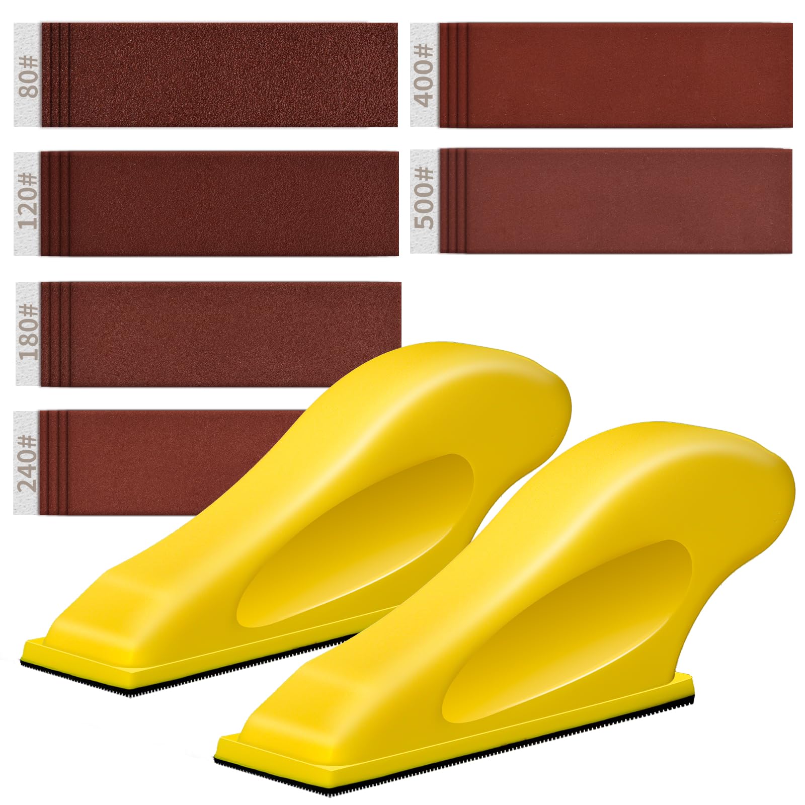Mini Finger Sander Kit - 30 Sandpaper Sheets -7