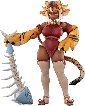 ARDENTIS & Snail Shell 1/12 Action Figure RPG-04 Tiger Maiden Garu 1PCS/6 Furry Character Anime Girl Collectible Figure Premium Detailed PVC Statue Unique Gift Idea Age 15+