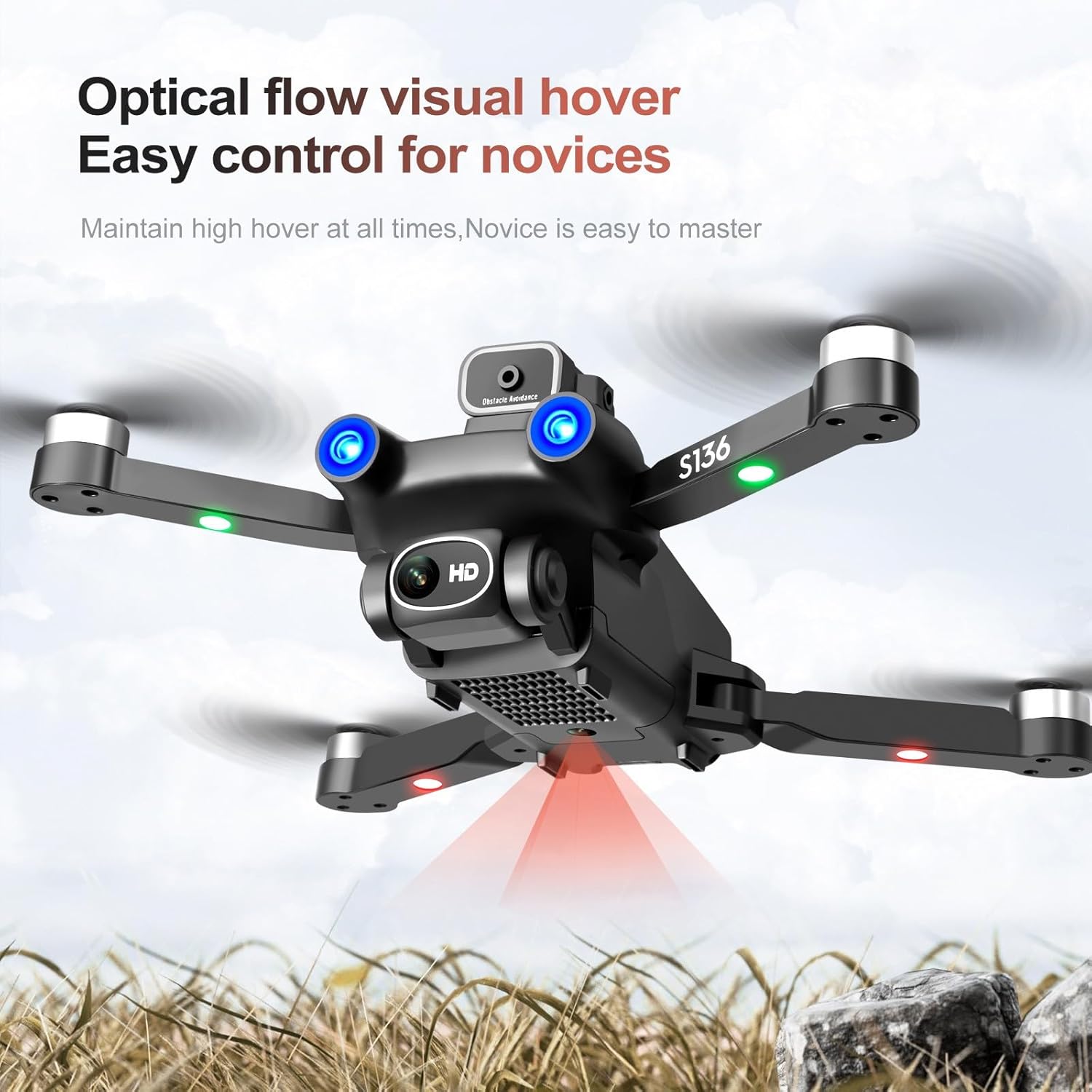 GPS Drone with Camera for Adults 4K,New Upgrade Drone with Batteries,RC Quadcopter w/Brushless Motor,Auto Return,Circle Fly,Waypoint Fly, Follow me,50  Mins Long Flight,Gifts for Adults/Kids Beginner
