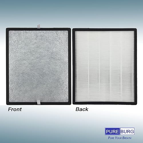 Miniatura 3 de PUREBURG LV-PUR131-RF - Juego de filtros de repuesto compatibles con purificadores de aire Levoit LV-PUR131 LV-PUR131S, H13 HEPA + filtro de carbón