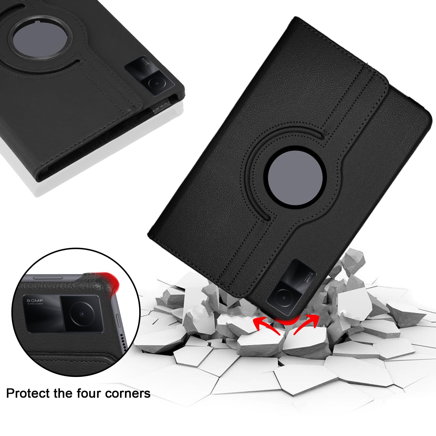 Tablet hoes geschikt voor Xiaomi Redmi Pad 2 - 11 Inch - Tri Tablet hoes geschikt voor Xiaomi Redmi Pad 2 - 11 Inch - Tri