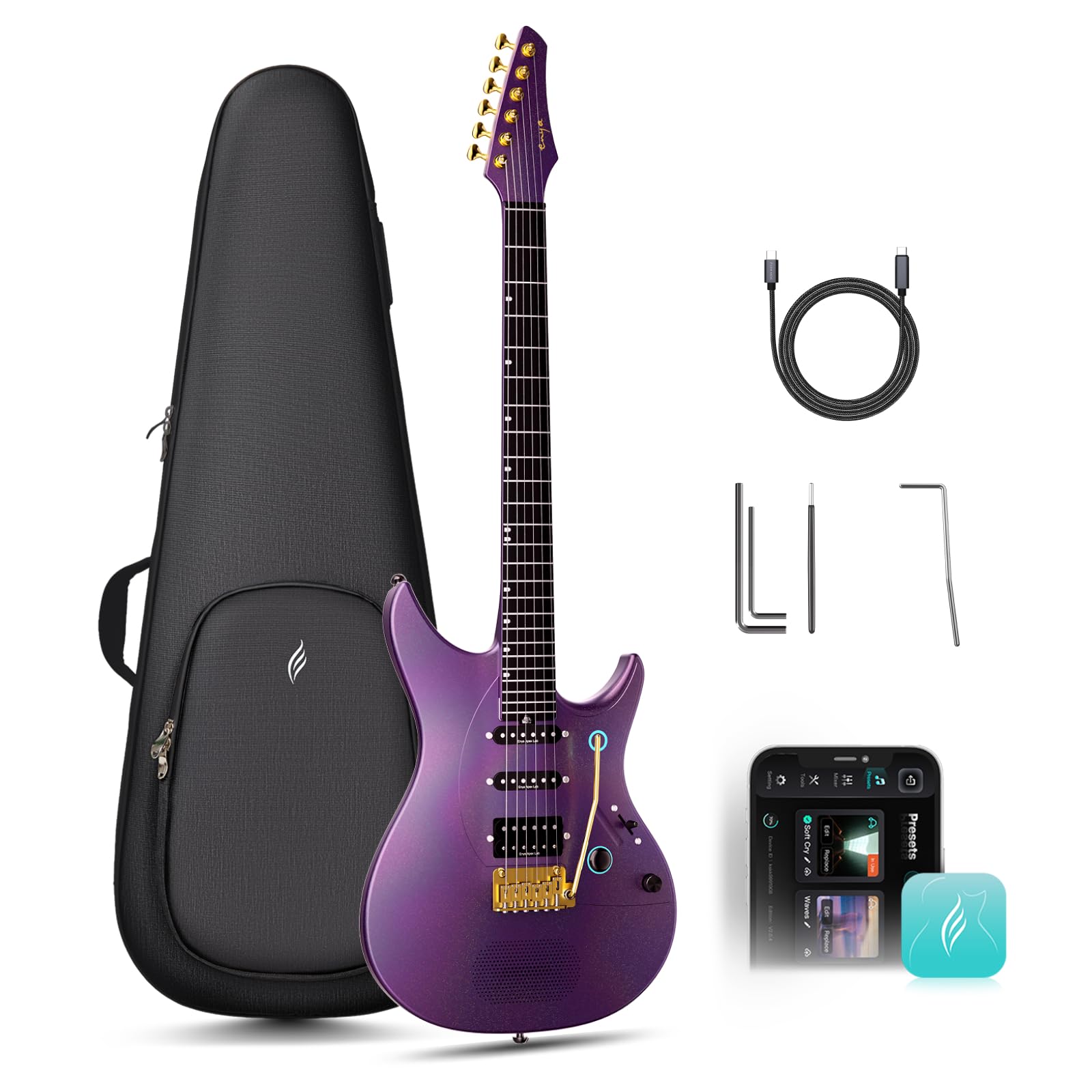 ENYA INSPIRE PRO AL 39" Smart Electric Guitar, with Custom APEX LAB Pickups