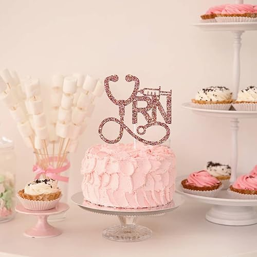 Miniatura 5 de Talorine Congrats RN - Decoración para tartas, graduación de enfermería, enfermería, escuela de medicina, decoraciones de fiesta de graduación con