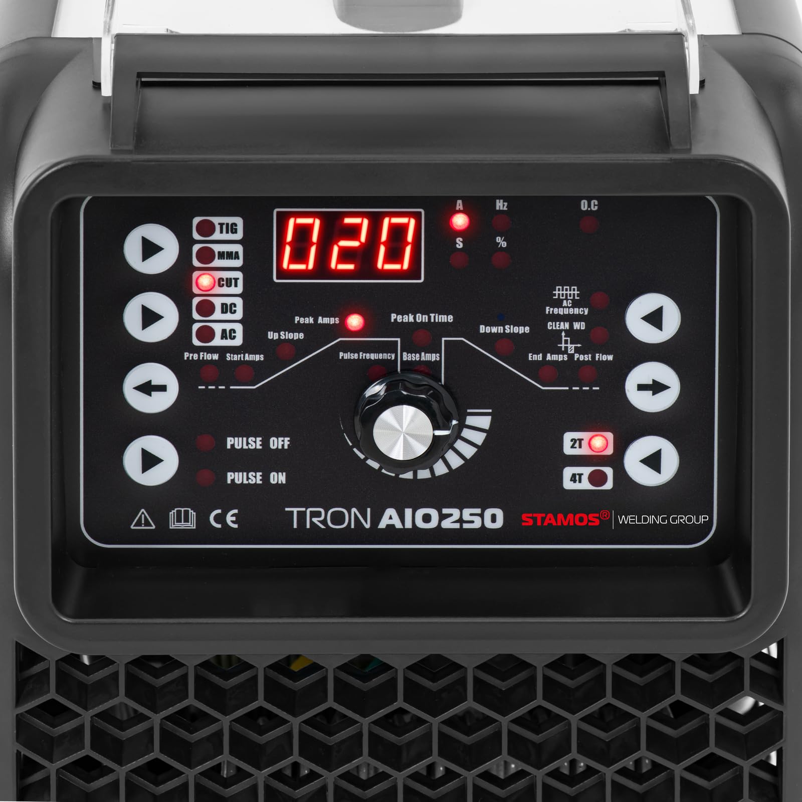 Stamos TRON AIO250 Máquina soldadora multiproceso TIG AC DC MMA 250 A CUT 50 A Ciclo de trabajo del 60% Soldador combinado Equipo de soldadura profesional 3 en 1