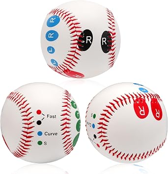 XIHIRCD 3 Pcs Pitching Grip Trainers, Baseball with Finger Placement, Multiple Grips for Teenagers & Beginners