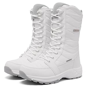 Womens Waterproof Winter Snow Boots Warm Comfortable with Side Zipper - 2025 Fashion Lightweight Hiking boots for Cold