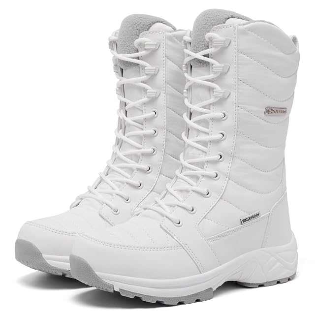 Womens Waterproof Winter Snow Boots Warm Comfortable with Side Zipper - 2025 Fashion Lightweight Hiking boots for Cold