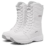 FW FRAN WILLOR Women's Waterproof Winter Snow Boots Warm Comfortable with Side Zipper - 2025 Fashion Lightweight Hiking boots for Cold Weather Insulated Mid Calf Military Booties