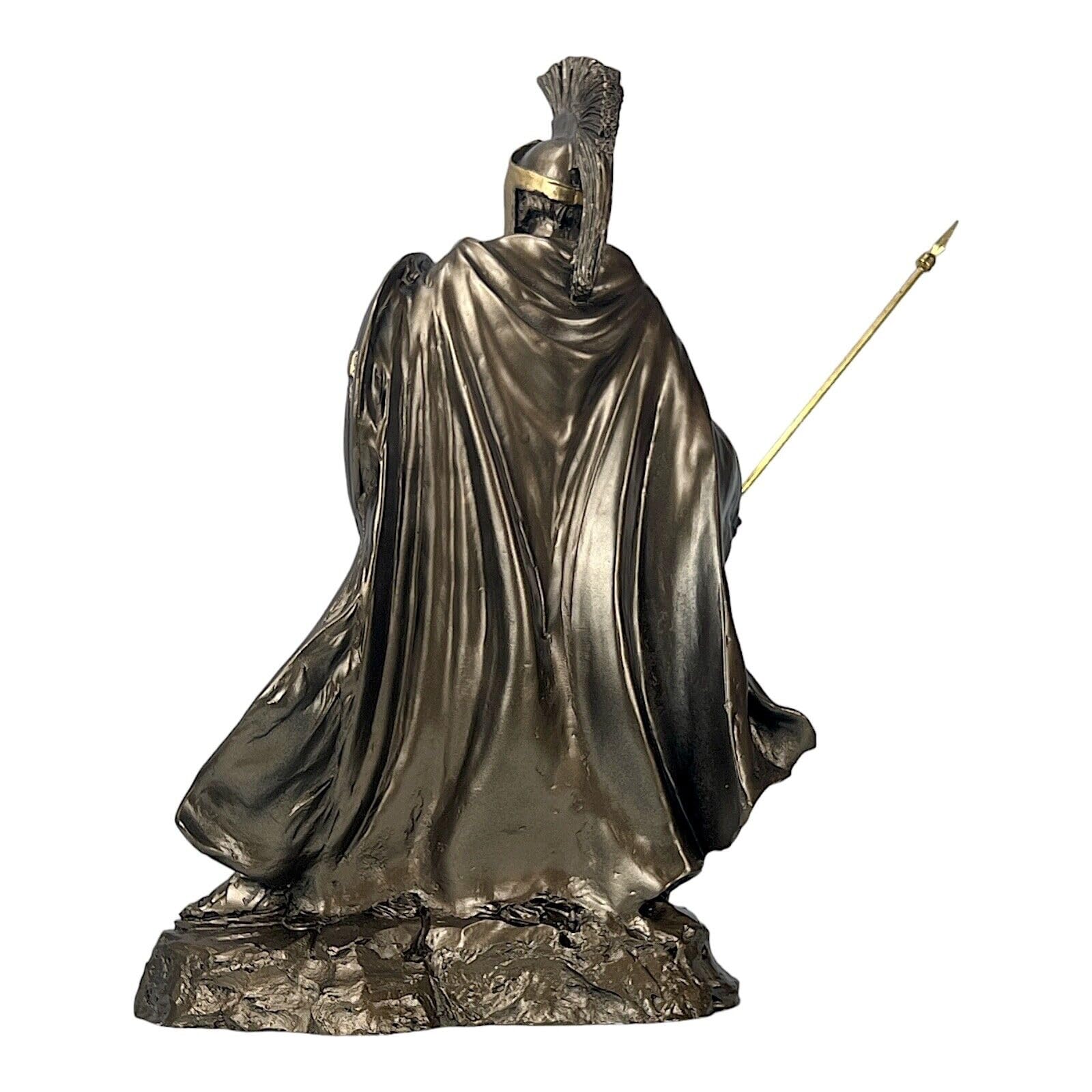 Estatua De Leónidas Rey Espartano Mármol Fundido Con Efecto - Main Image