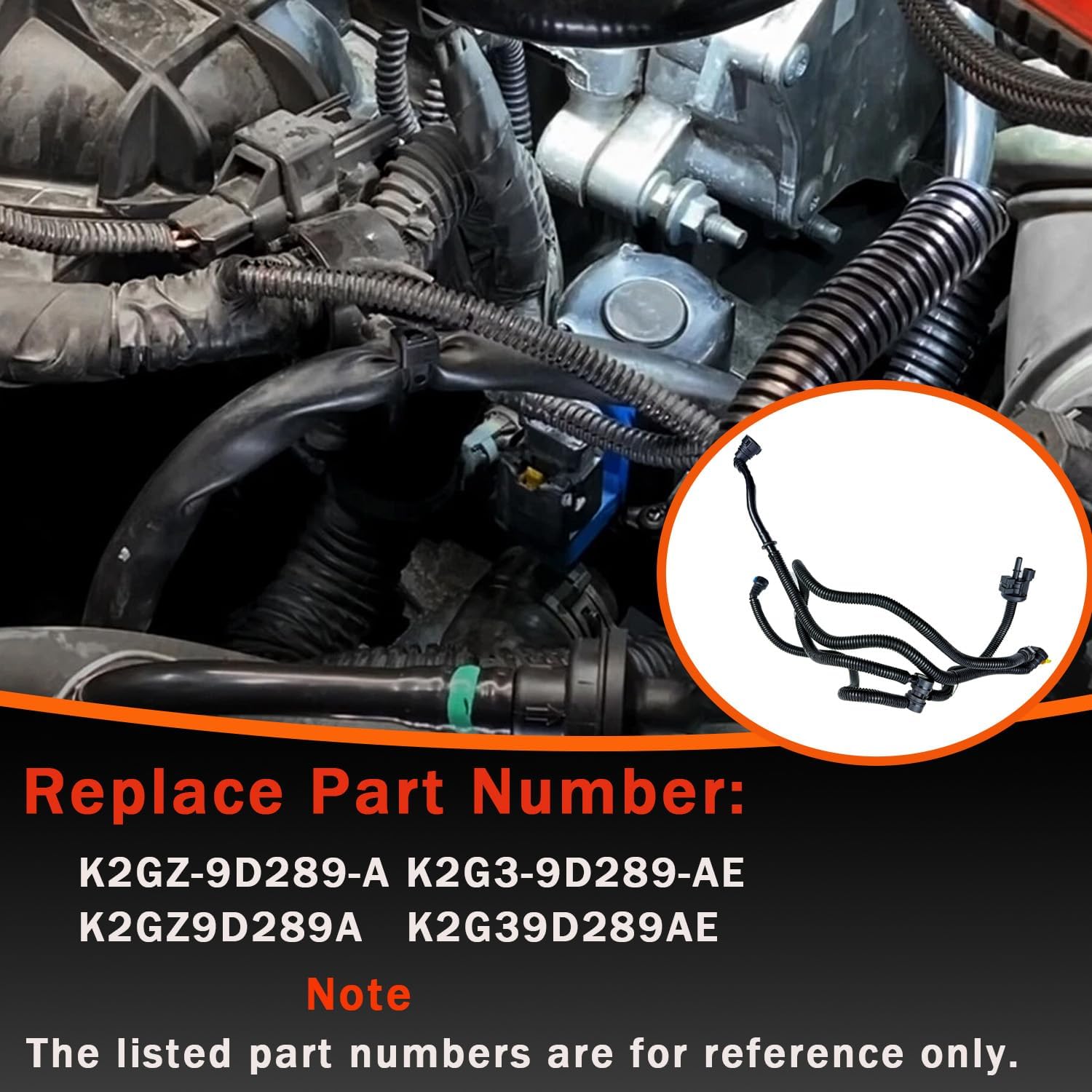 Vapor Canister Purge Valve Compatible with Lincoln Nautilus 2019-2022, Ford Edge 2015-2018, Lincoln MKZ 2016-2018, Replace K2GZ-9D289-A, K2G3-9D289-AE