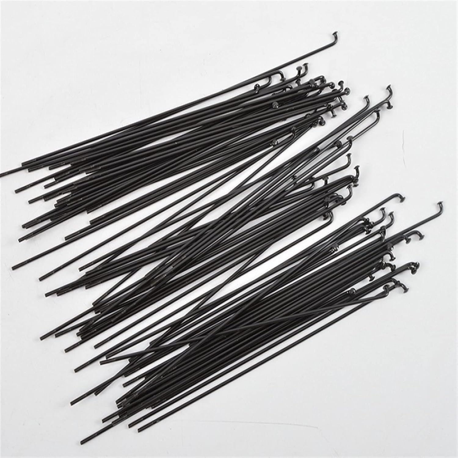 Bicycle Parts Replace Spokes, Mountain Bicycle Bicycle 14G Steel Wire 42 Steel Spoke Road Spoke Black 36PCS(255 Copper hat)
