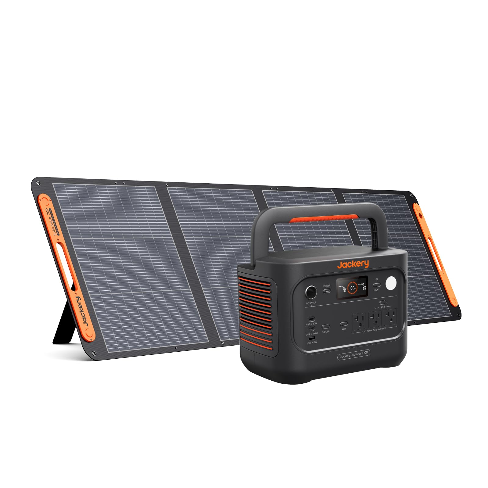 Jackery (ジャクリ) ポータブル電源 1000 New V3 200W ソーラーパネル 1枚 2点セット 家庭用 | 1024Wh 定格出力1500W 瞬間最大3000W、Amazonで108,019円・45%OFF
