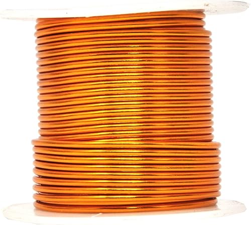 Vista 860 de Mandala Crafts Alambre de aluminio anodizado de calibre 8 para hacer joyas, alambre neutro flexible de color de 128 pies, flexible y flexible