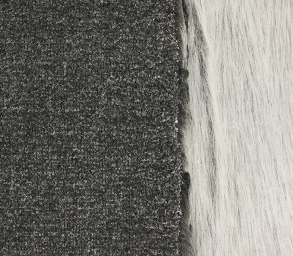 Buy Faux Fur Fabric Long Pile Monkey Shaggy Gray Frost / 60" Wide/Sold