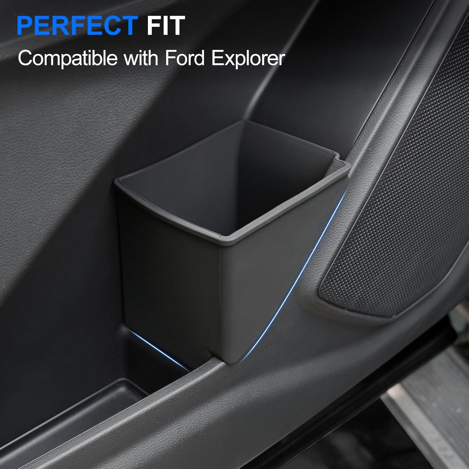 ELECFRESH 2PCS Door Side Trash Can Compatible with 2020-2025 2026 Ford Explorer, Garbage Bin Storage Box for Ford Explorer Accessories 2025 2024