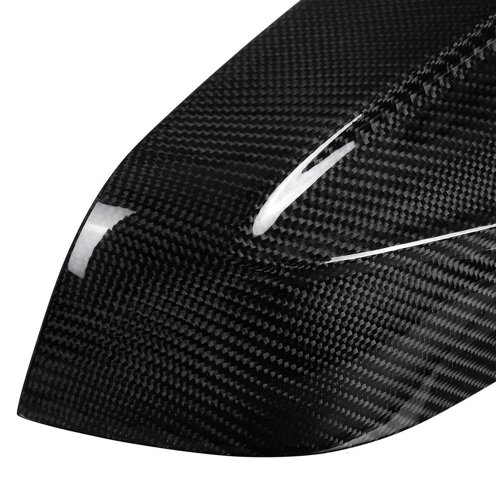 Czarny prawdziwy włókno węglowe 2xCar Rear View Mirror Cover Cap