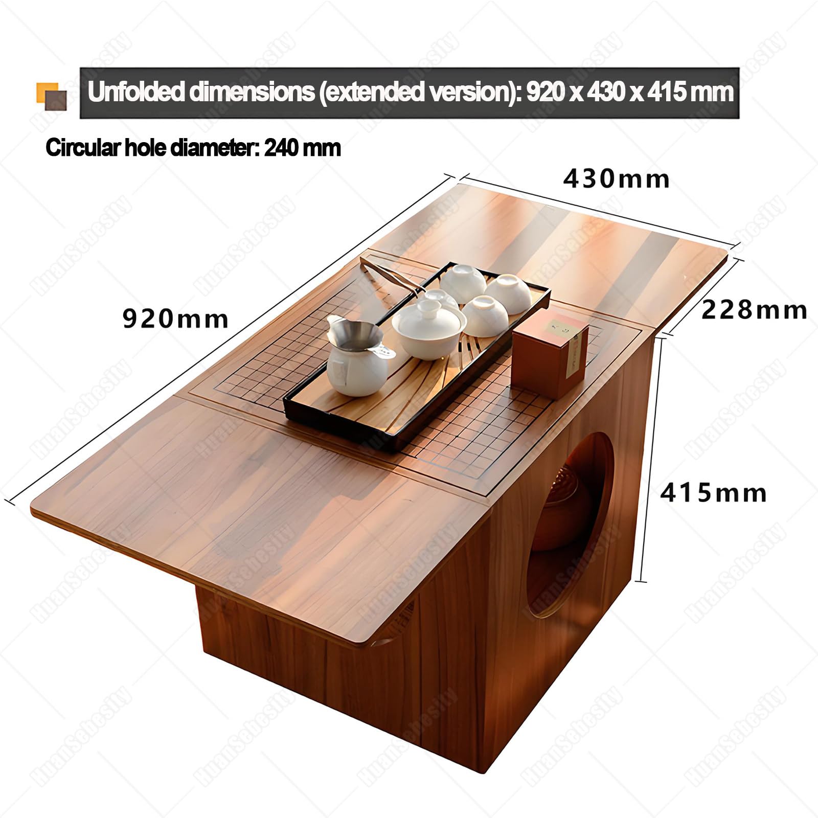 Tavolo da Scacchi Doppio Uso,Tavolino da Salotto Compatto in Legno,Scacchiera 2 in 1 per Scacchi E Go,Mobile Versatile per Uso Quotidiano E Serate di Gioco Extended