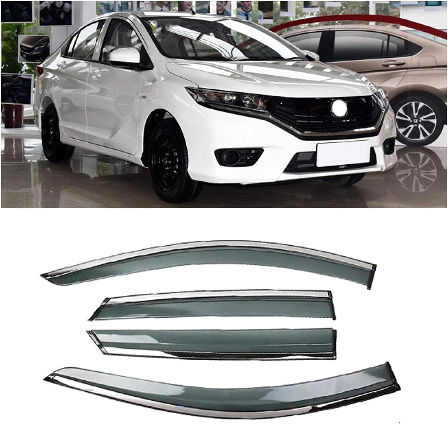 PANXUC Car Wind Deflectors for Camry 2018-2020, Side Window Wind Rain Deflector Window Visor Sun Rain Guard Smoke Guards