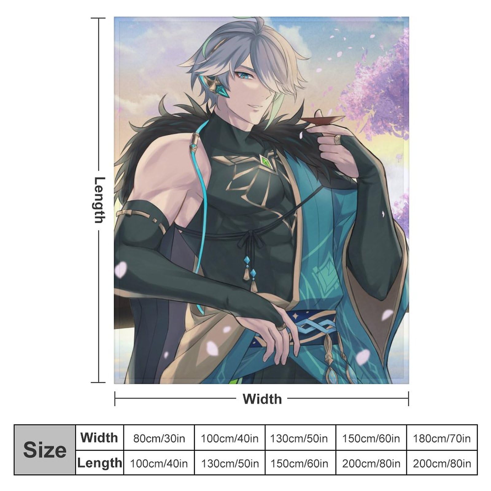 Amazon｜原神-アルハイゼンのちょい飲みタイムブランケット 毛布