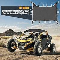 Vista 7 de MFC Cubierta de lona suave compatible con UTV Can-Am Maverick X3 2017-2024 2 puertas techo suave parasol