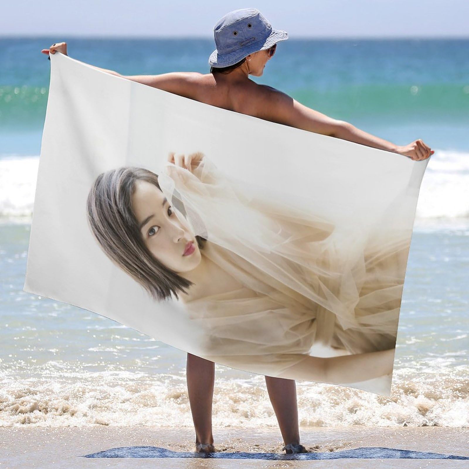 ビックタオル　写真集　サングラス Amazon｜今田美桜 写真バスタオタオル 大判 色褪せない 人気 ル ビーチ