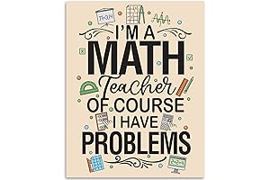 Math Art Prints - I'm A Math Teacher Of Course I Have...