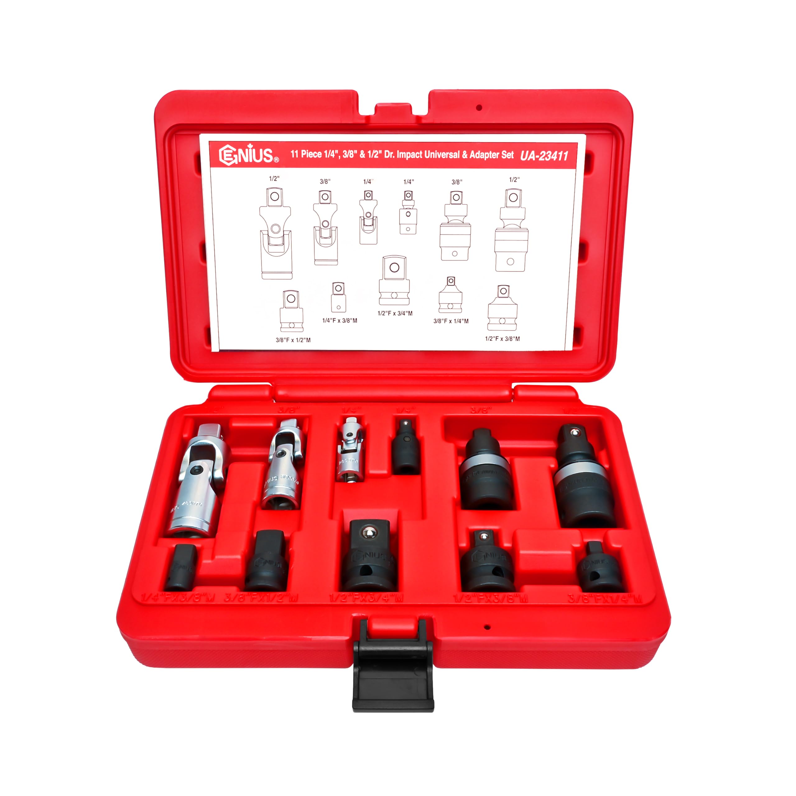 Genius Tools 11 Piece 1/4