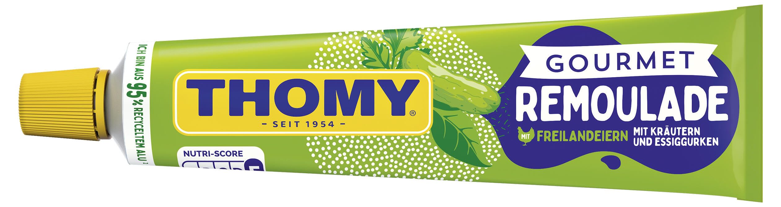 THOMY Gourmet Remoulade, leckere Sauce aus Kräuter-Mayonnaise, ideal zu Fisch, 200ml Tube, 1er Pack (1 x 200ml)