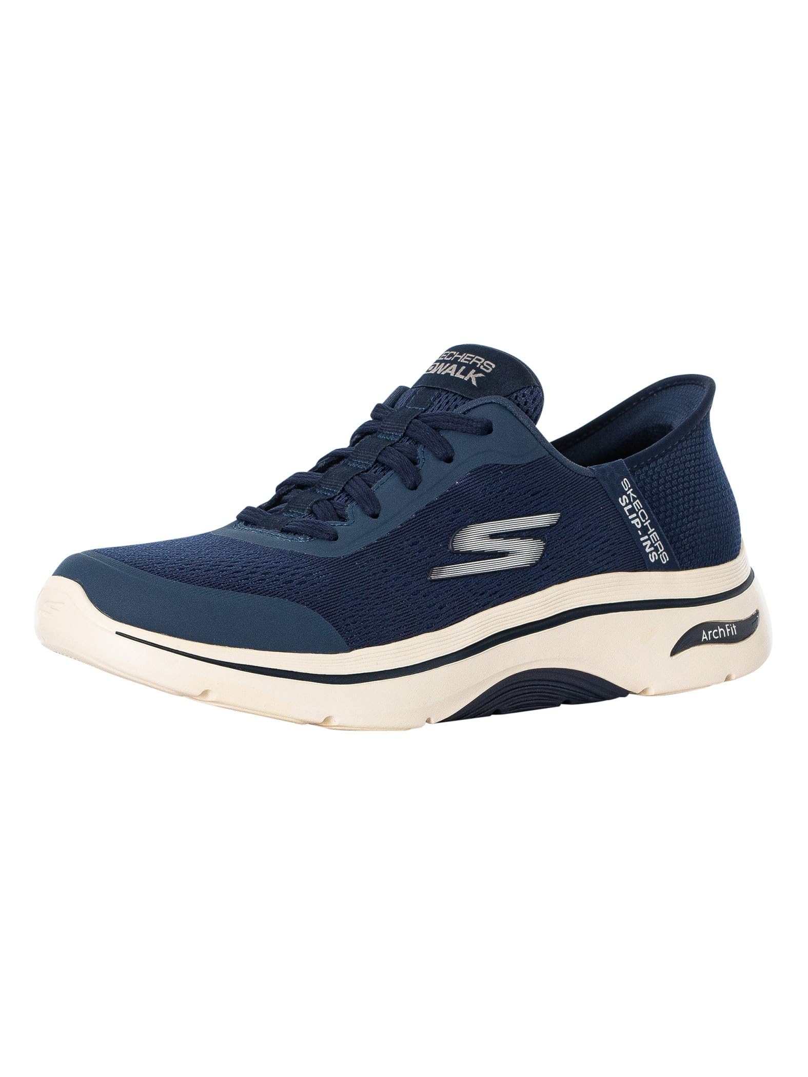 Skechers Men's Go Walk Arch Fit 2.0 Simplicity 2 Slip-in Trainers, Navy Textile/Synthetic, 6.5 UK