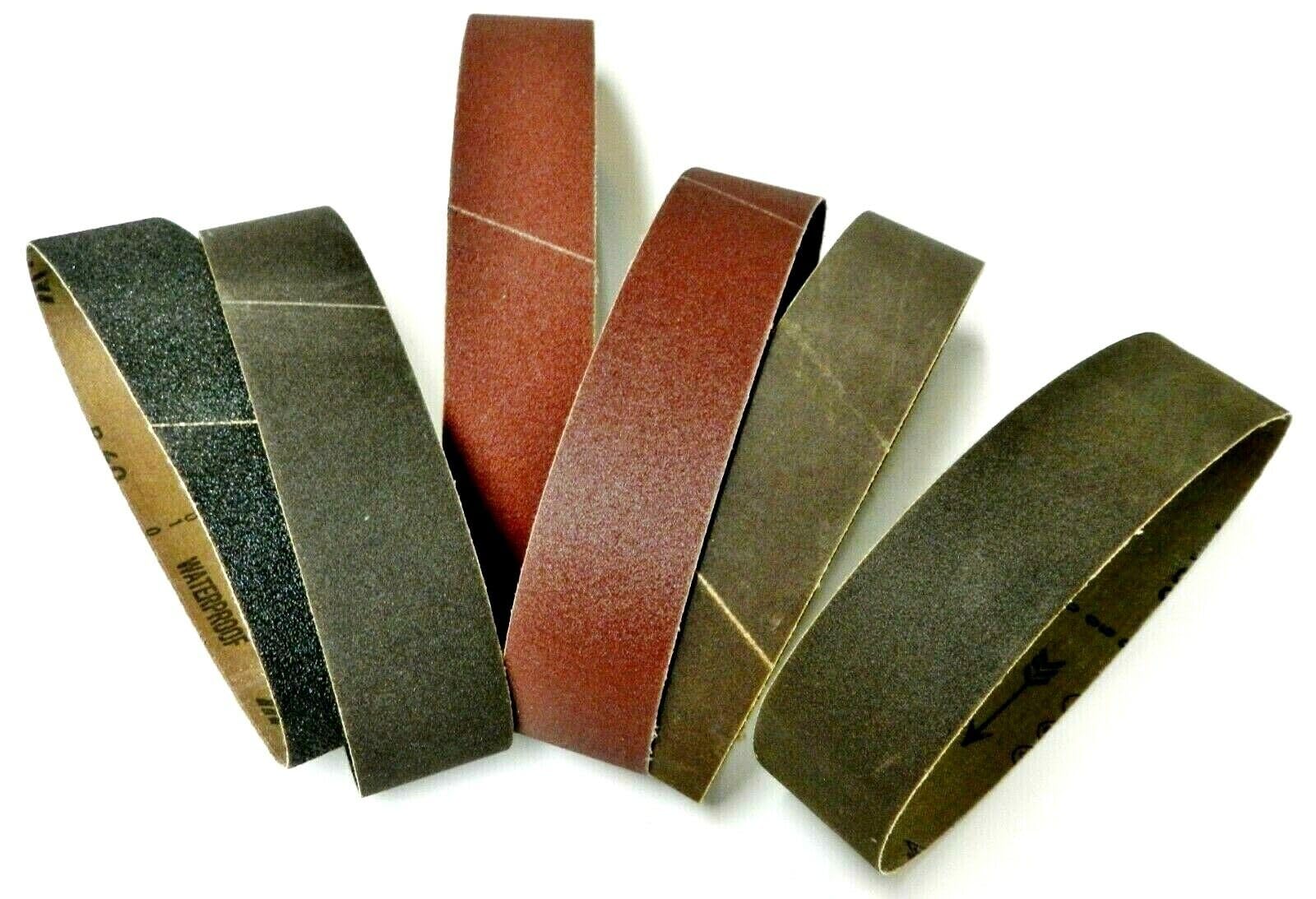 6" x 1-1/2" Sanding Belt for Expanding Drum Sander Aluminum Oxide 6Pc Assortment