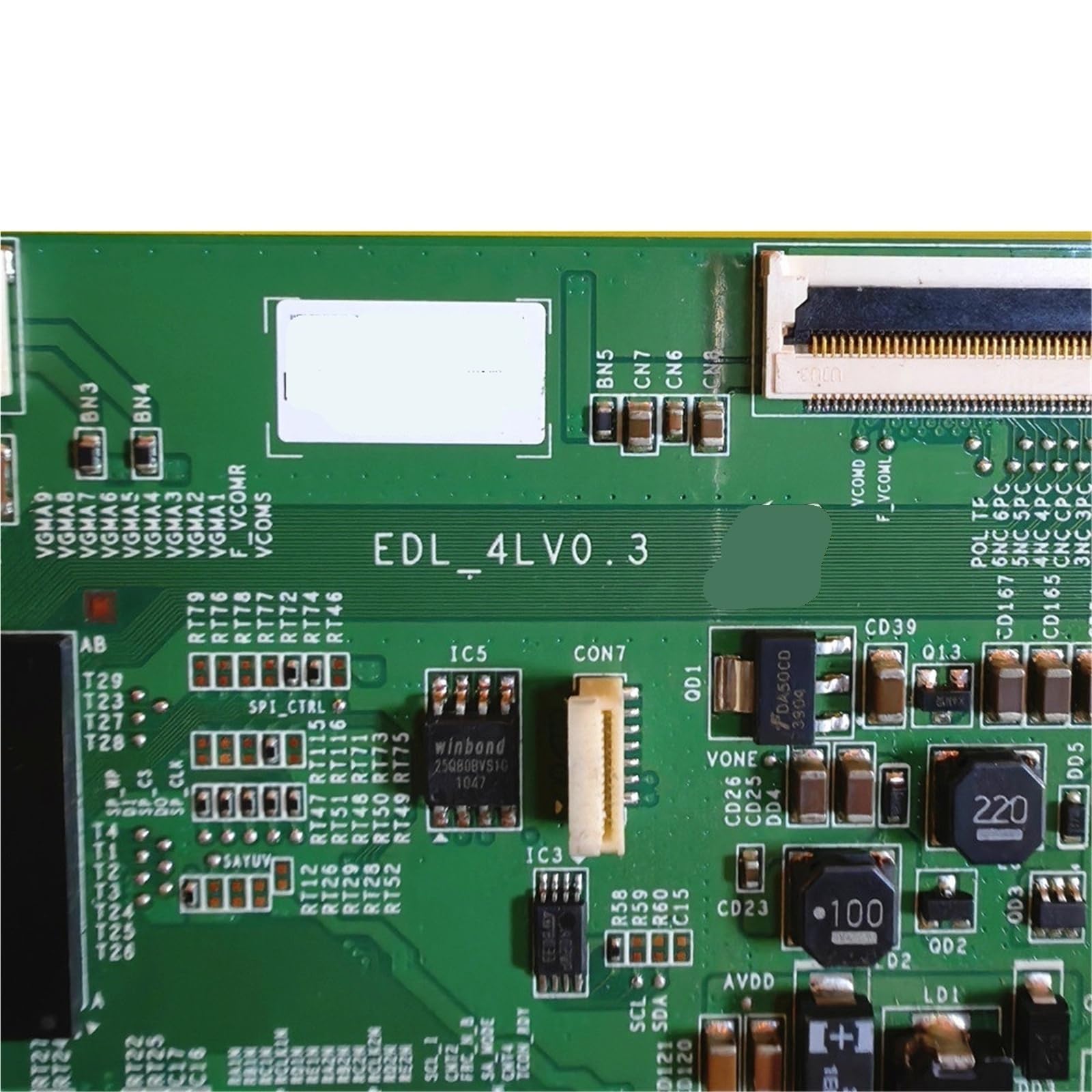 Compatibile con la scheda T-Con Sony LJ94-03925E/J EDL_4LV0.3 | Scheda logica da 46 pollici progettata for la sostituzione del circuito del segnale dello schermo TV della serie KDL-46EX