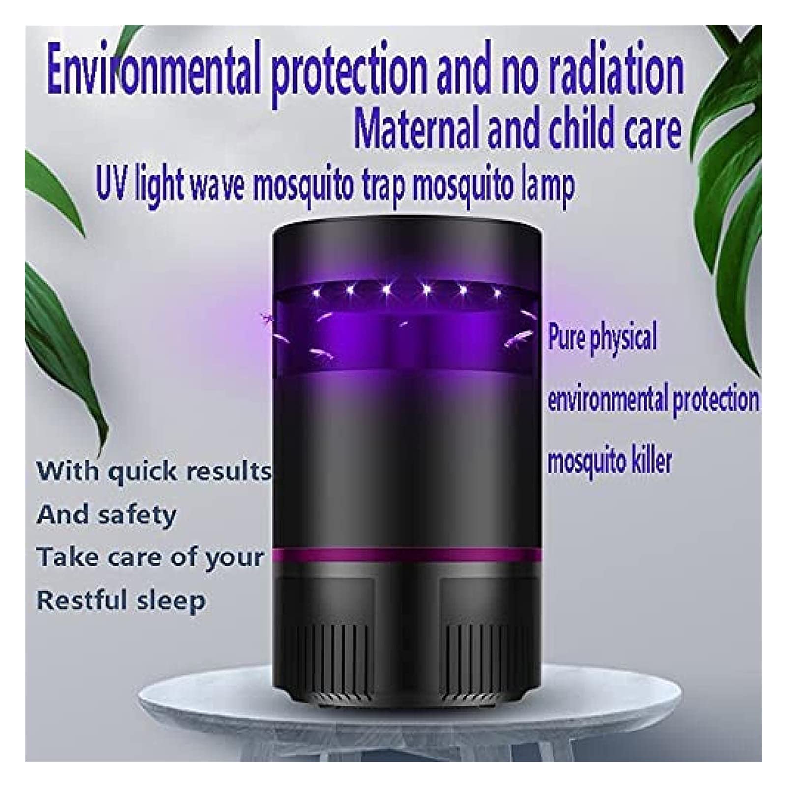 Pułapka na komary, USB, elektroniczna lampa na komary, lampa UV, fizyczna lampa owadobójcza, przenośna, do sypialni, biura, ogrodu, na kemping, ochrona przed owadami