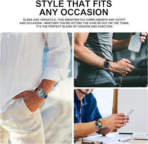 Miniatura 8 de Reloj inteligente para mujeres y hombres, 30 días de espera, rastreador de actividad física con frecuencia cardíaca, oxígeno en sangre, monitor de