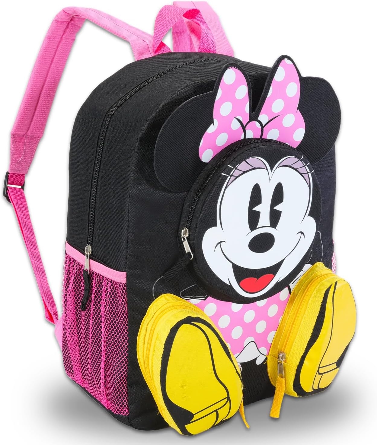 Minnie Mouse 16" 3D Disney Backpack School Supplies Set: Bottle, Stickers, More