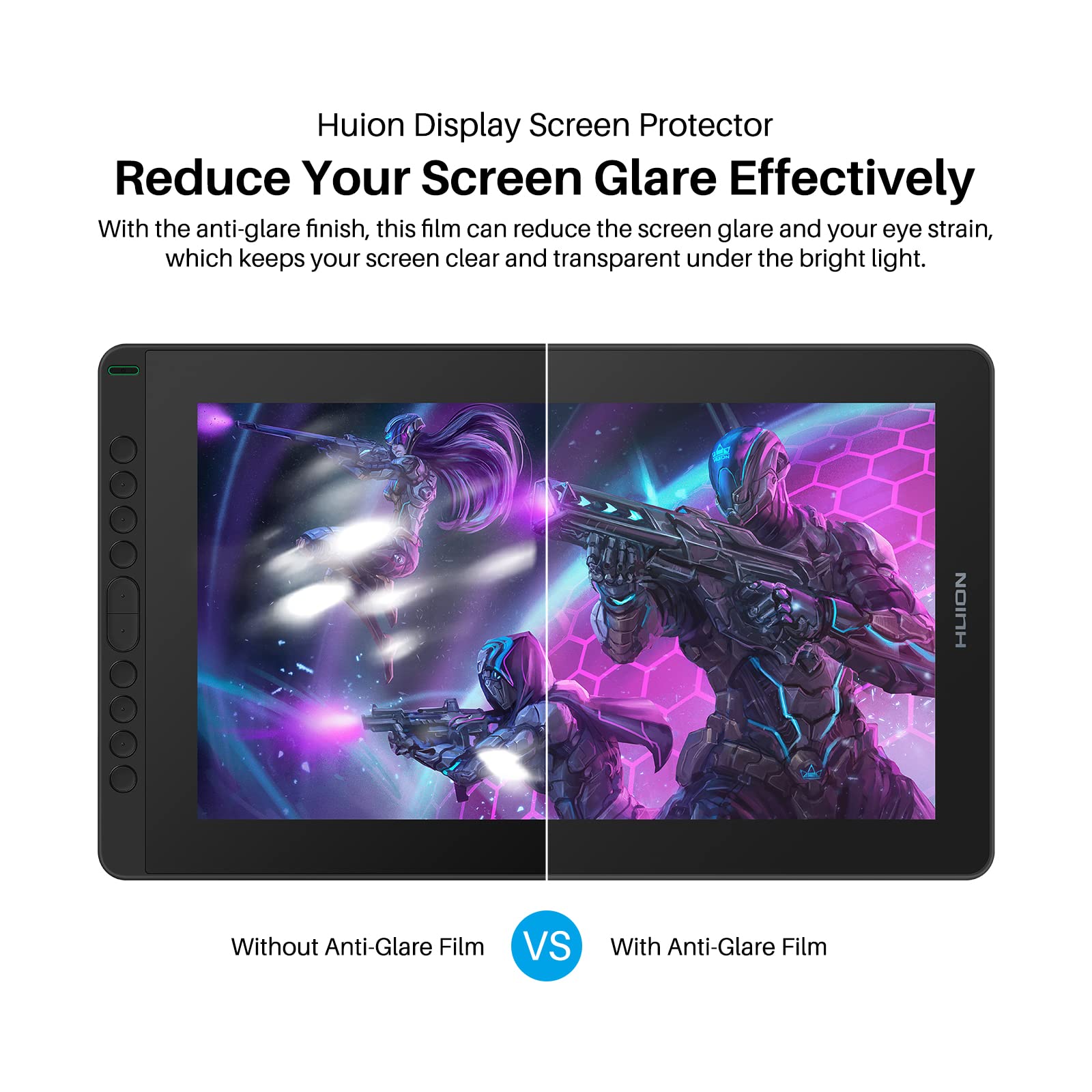 3x Displayschutzfolie Für Huion Kamvas 16 (2021) & GS1562 – 15,6 Zoll, Anti-Kratz