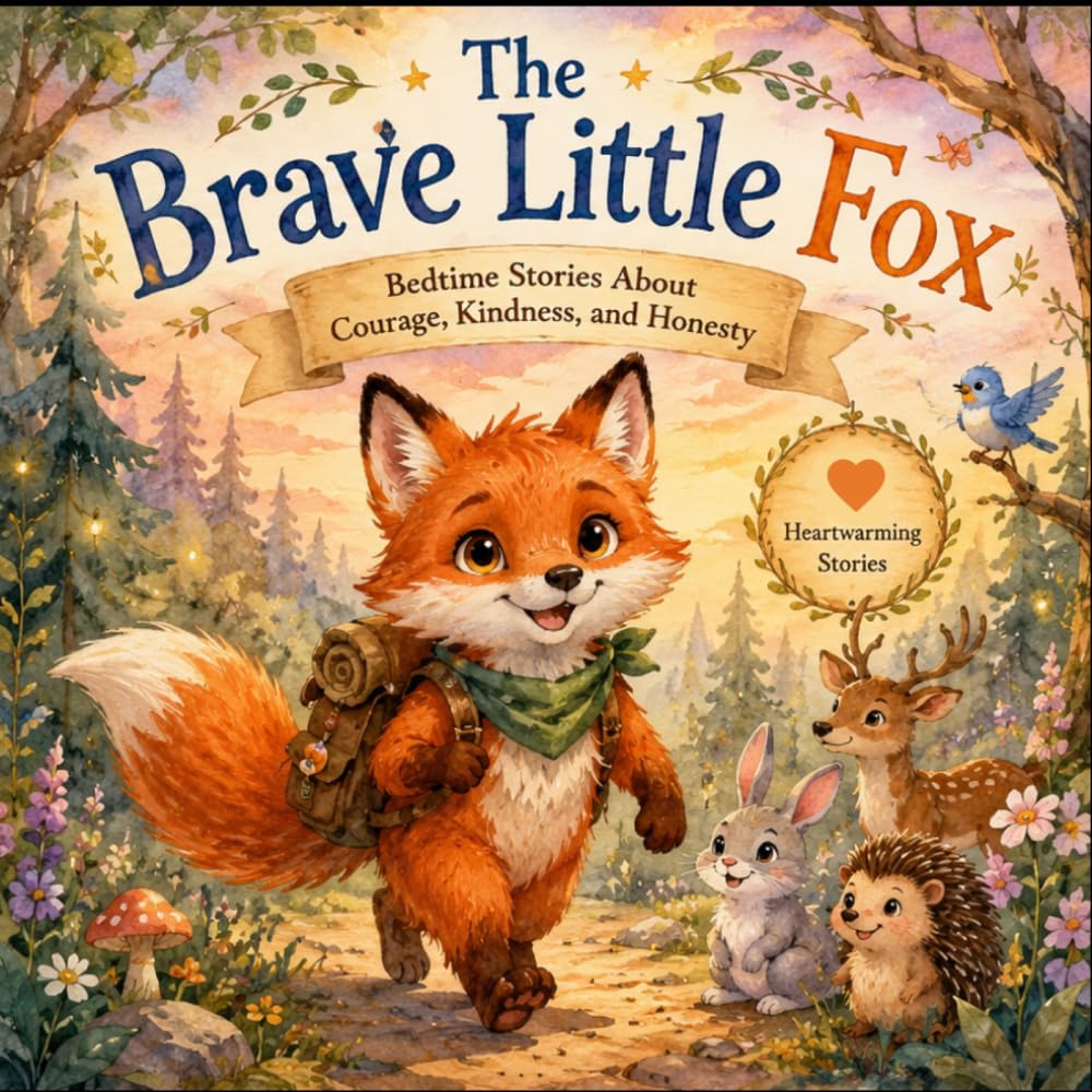 The Brave Little Fox: Bedtime Stories About Courage, Kindness, Honesty, and Friendship for Kids Ages 3–8