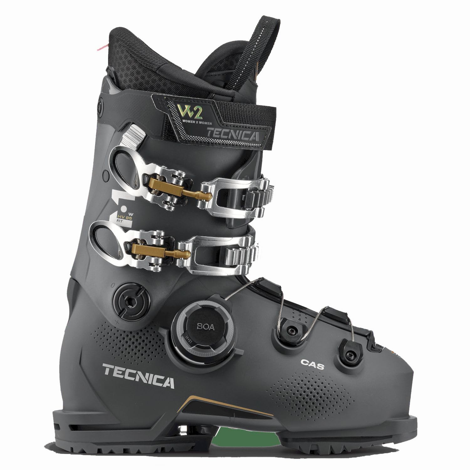 Tecnica - Scarponi da sci Mach Boa Hv 85 W RT Gw Race Grey, da uomo, taglia 39_1-2, colore grigio