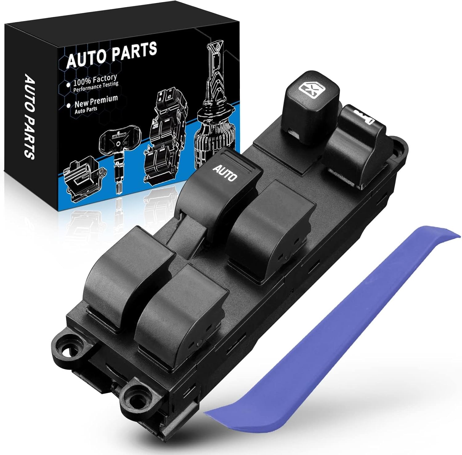 Power Window Switch Front Left Driver Side Control Switch 25401-9E000 Fits for:-Nissan Xterra Altima Frontier Sentra 1998-2004 for:-Subaru Outback Legacy Baja 2000-2006 OE#83071AE01B