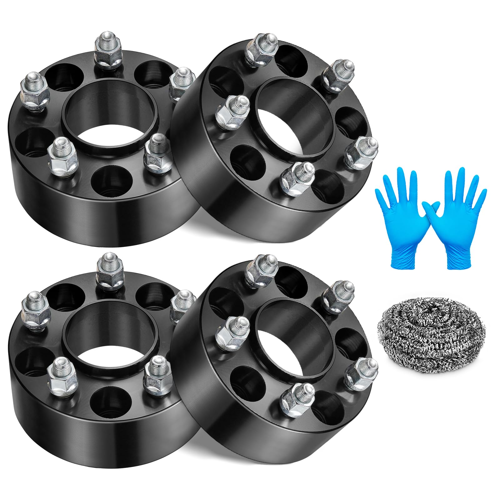 BDFHYK 5x4.5 Wheel Spacers 1.5 inch(38mm) Spacers 5x114.3 Thread Pitch 1/2-20 Stud & 70.5 mm Center Bore, Compatible with Lincoln Town, Mustang Edge Crown Victoria Ranger Explorer, Set of 4