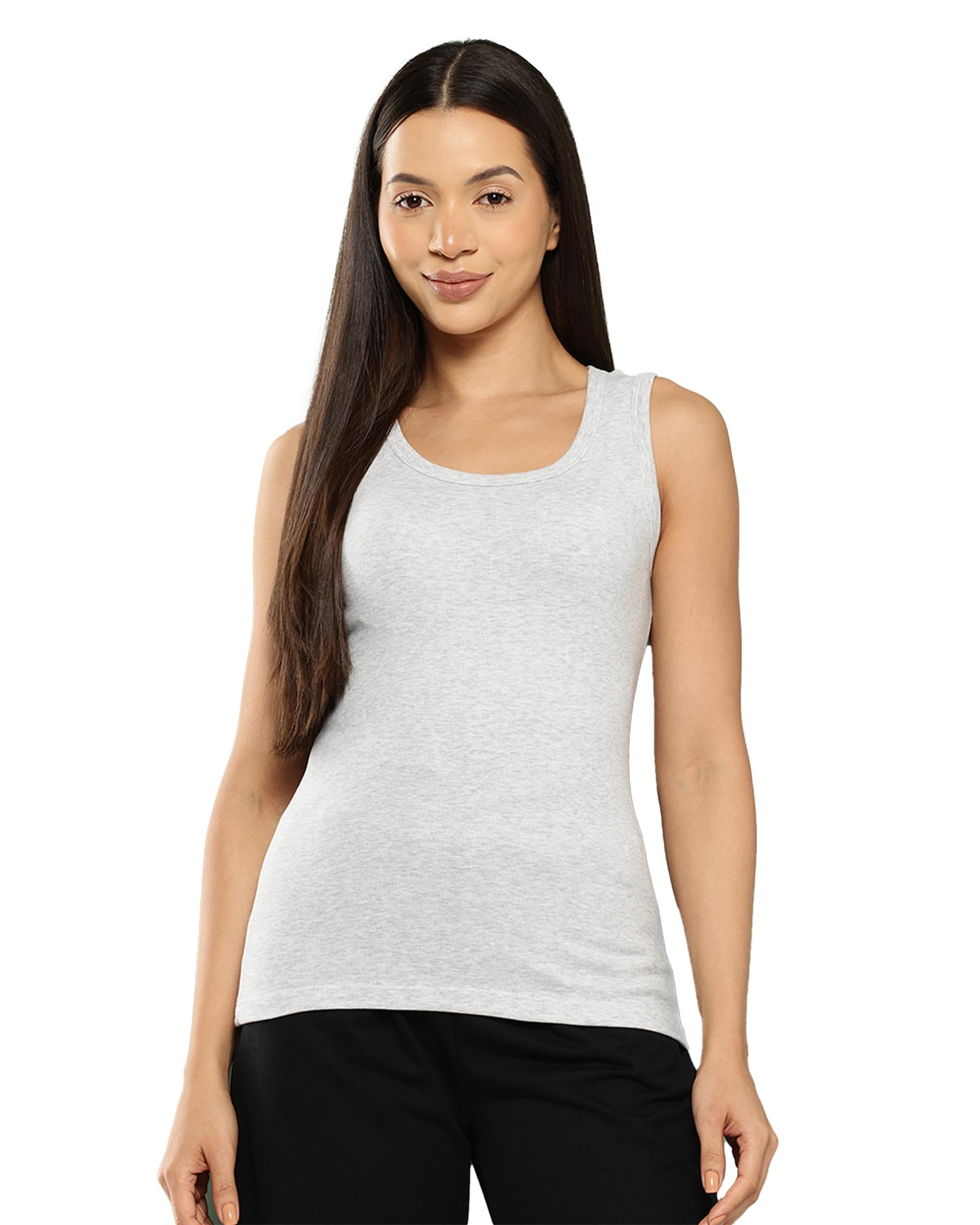 leading lady Women Cotton Thermal Sleeveless Tank Top Round Neck Winter Wear-picture-50